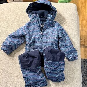 Lands' End Multicolor Wave Snowsuit